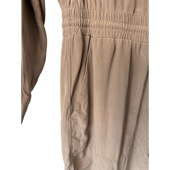 Vince Women's Cafe Ole Tunic Dress Size M, Pockets, Button Closure, Long Sleeves - Picture 6 of 12